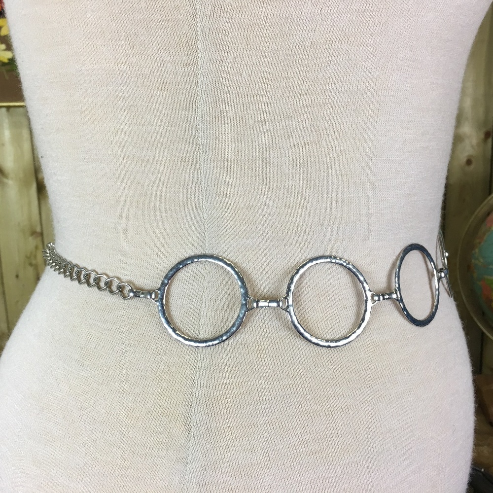 Silver Tone Hoop Go-go Belt - Picture 3 of 6
